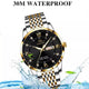 Hudlot - Luxury Stainless Stain Business Quartz Watches Waterproof Luminous Week Date Men‘s Wristwach