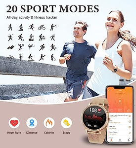 CSB-Smart Watches for Women (Answer/Make Call), Smartwatch for Android Phones iPhone, 1.32'' Waterproof Smart Watches