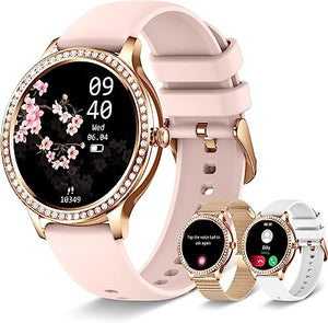 CSB-Smart Watches for Women (Answer/Make Call), Smartwatch for Android Phones iPhone, 1.32'' Waterproof Smart Watches