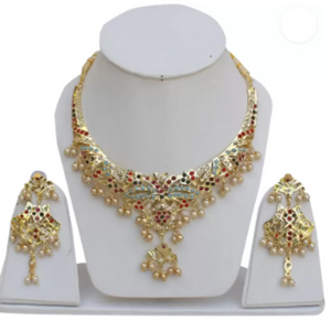 Alloy Gold-plated Multicolor Jewel Set