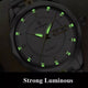 HUdlot - Waterproof Luminous Watch Luxury Gold Stainless Steel Business Wristwatch Auto Date Week