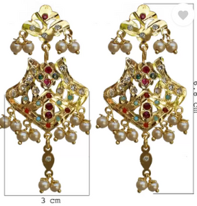 Alloy Gold-plated Multicolor Jewel Set