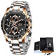 Hudlot - Business Quartz Luminous Stainless Steel WaterProof Men’s Watch