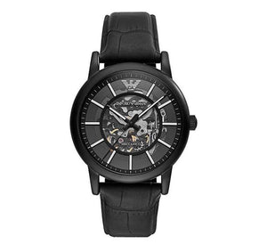 EVER TIME-Analog Black Emporio Armani Automatic Men Watch, Size: 42 Mm