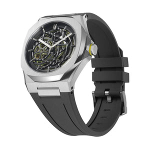 CSB-Skeleton Analog Black Dial Men Watch