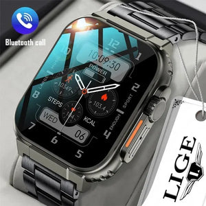 CSB-Lige 600mAh Smart Watch Ultra Watch Men Bluetooth Call(Answer/Make Call)