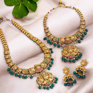 Golden Radmila Temple Jewellery Set- New Arrival