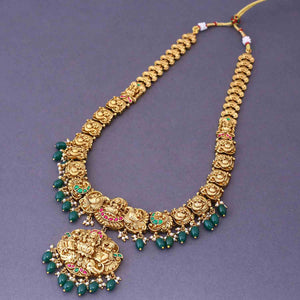 Golden Radmila Temple Jewellery Set- New Arrival