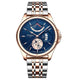 POEDAGAP Stainless Stain Steel Quartz Men's Wrist watch Swiss Brand Luxury Business Waterproof Date Watches