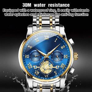 New Multifunction Chronograph Wristwatch with 6 Hands