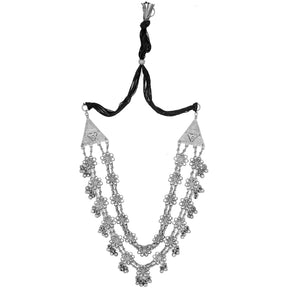 Fashion Rua Antique Silver Polish Long Necklace