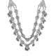 Fashion Rua Antique Silver Polish Long Necklace