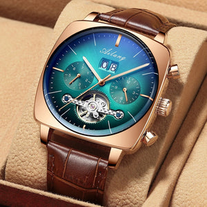 THE WATCH 2021AILANG famous brand watch montre automatique luxe chronograph Square Large Dial Watch