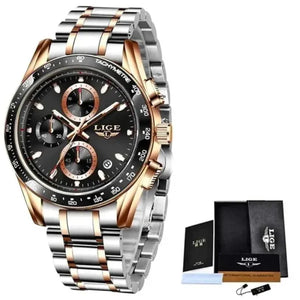 Business Quartz Luminous Stainless Steel WaterProof Men’s Watch