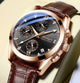 Men Watch Fashion Leather Quartz Watches Sport Poedagar