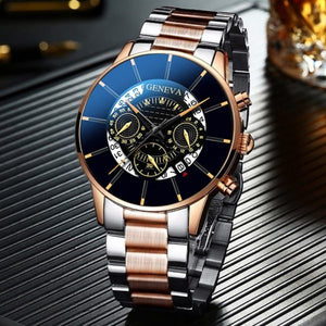 THE WATCH Fashion Men Stainless belt Watch Luxury Calendar-19912