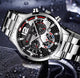 Men’s Stainless Steel Watches Luxury Quartz Wristwatch