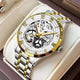 THE WATCH MEN'S WATCH WATERPROOF Swiss Automatic Movement Watch Calendar Luminous Men's Steel Band