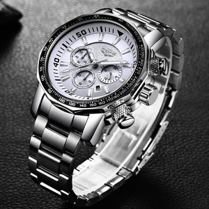 Simple Watches For Men's Quartz Stainless Steel|| Chronograph Men’s Watch – 043