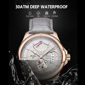 Swiss Brand POEDAGAR Sports Men Watch 2022 Wristwatch Luxury Waterproof Calendar Quartz Leather