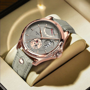 Swiss Brand POEDAGAR Sports Men Watch 2022 Wristwatch Luxury Waterproof Calendar Quartz Leather