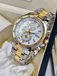 Casio Edifice Chronograph Black Dial Silver & Gold Tone Watch Men EFR