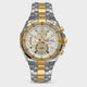 Casio Edifice Chronograph Black Dial Silver & Gold Tone Watch Men EFR