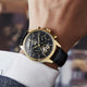 THE WATCH Automatic Mechanical Men Watches Leather Waterproof Date Week Black Fashio Classic Wrist Watches 2022